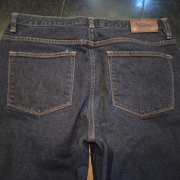 LRL Lauren Ralph Lauren dark blue bootcut flare denim jeans in a misses size 12 - Picture 6 of 9